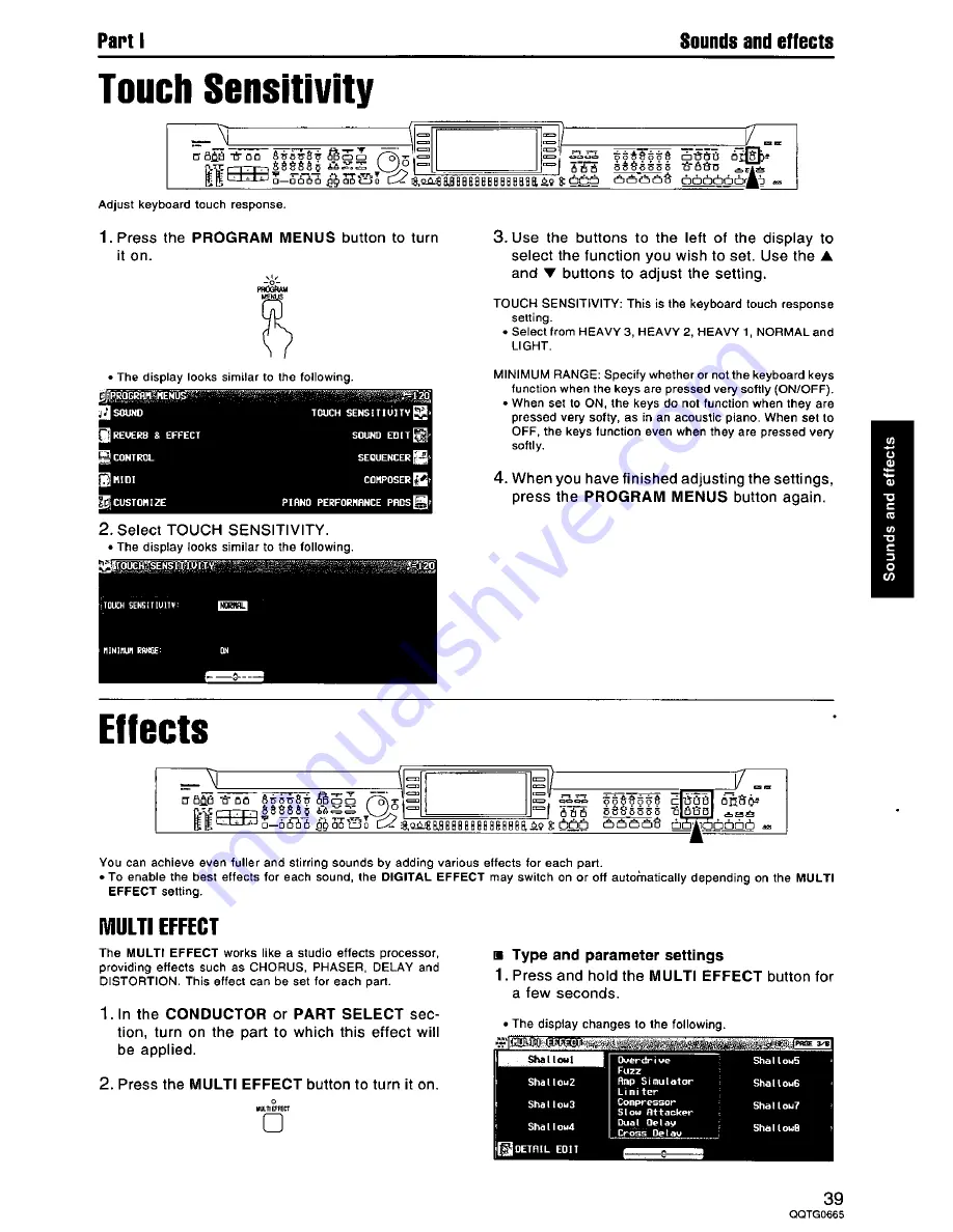 Technics SX-PR604 Operating Instructions Manual Download Page 39