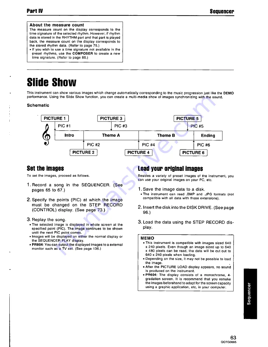 Technics SX-PR604 Operating Instructions Manual Download Page 63