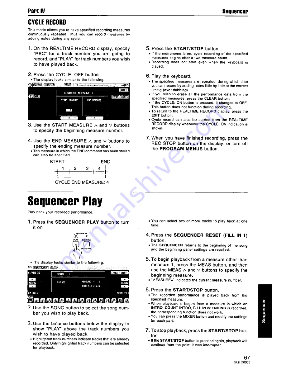 Technics SX-PR604 Operating Instructions Manual Download Page 67