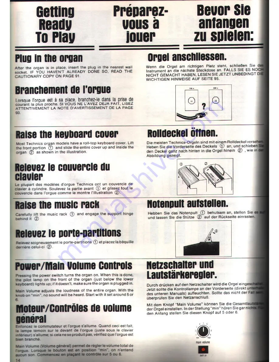 Technics U30 User Manual Download Page 14