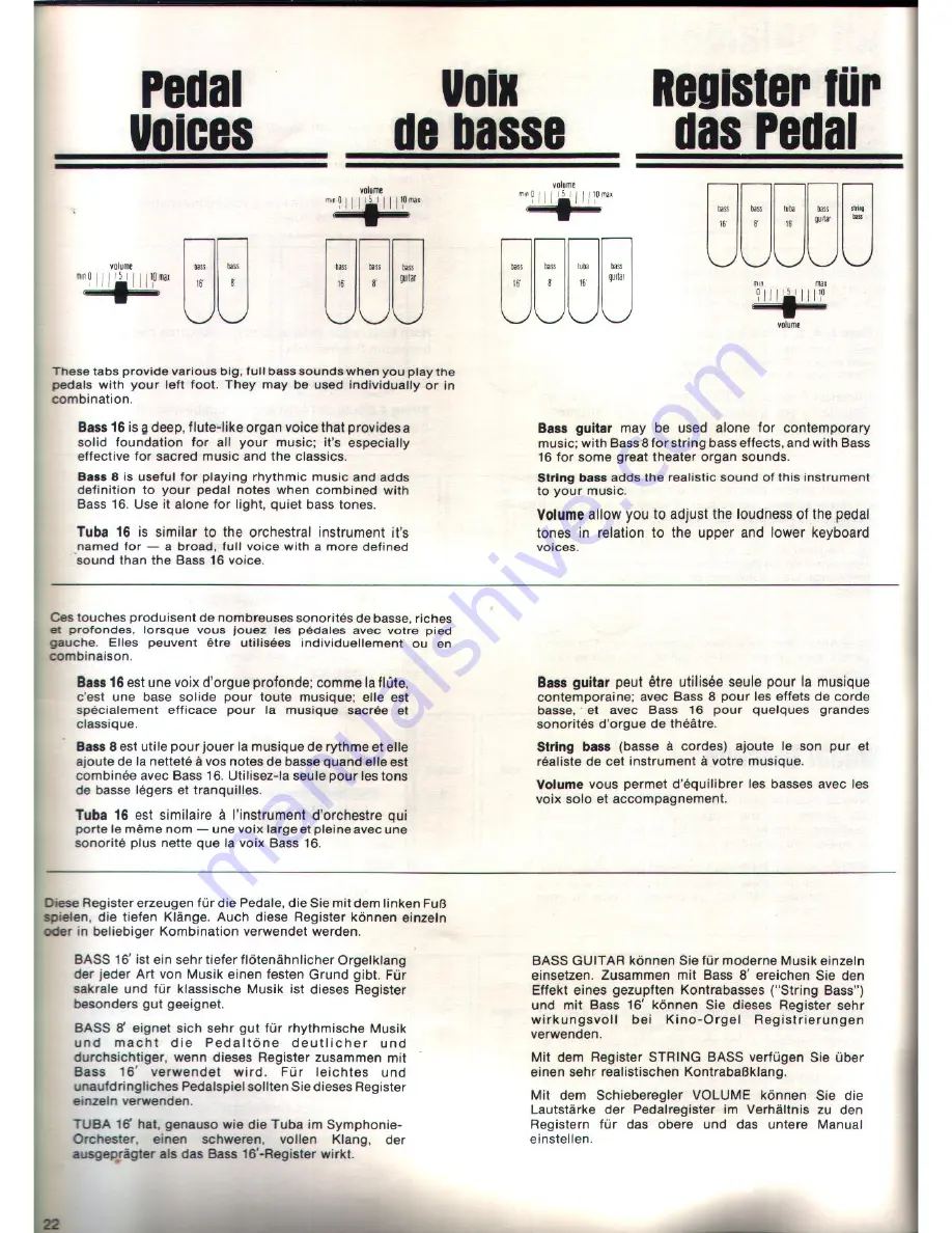 Technics U30 User Manual Download Page 22