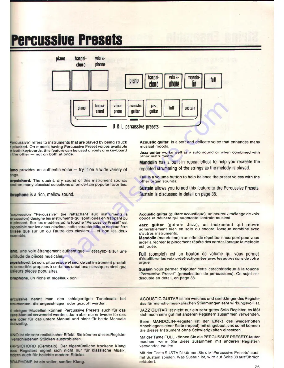 Technics U30 User Manual Download Page 25