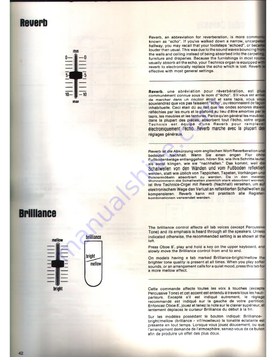 Technics U30 User Manual Download Page 42