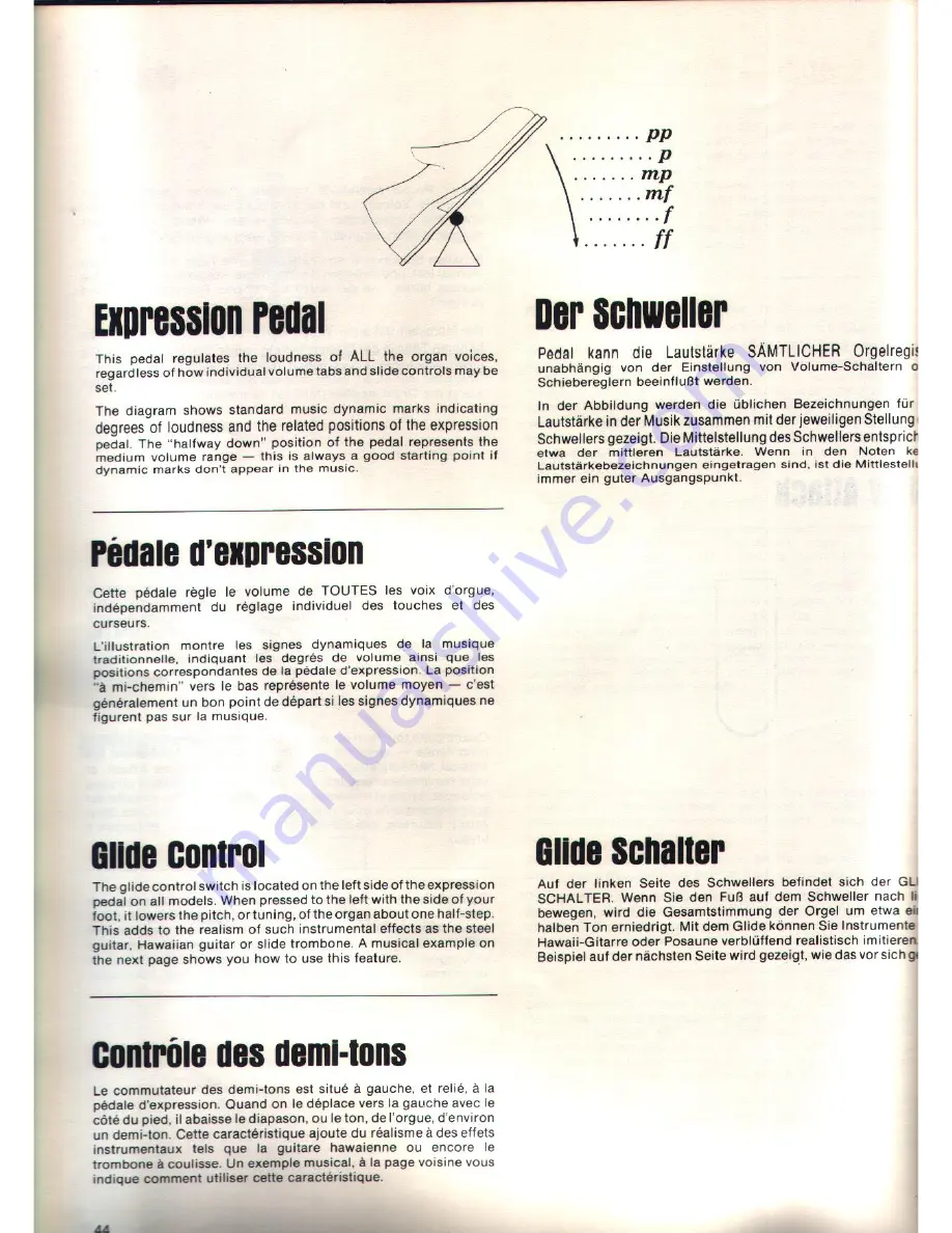 Technics U30 User Manual Download Page 44