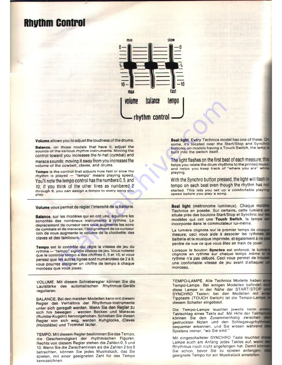 Technics U30 User Manual Download Page 48