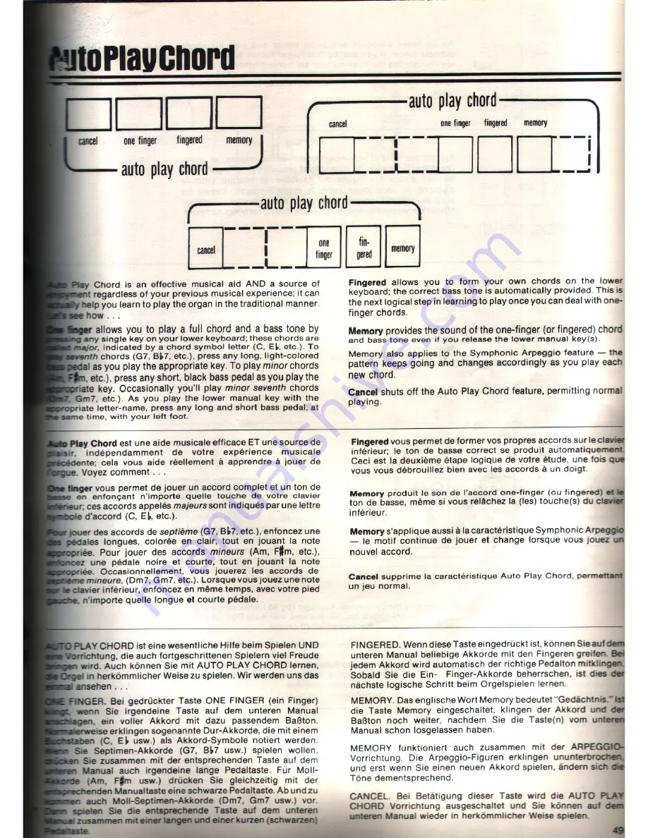 Technics U30 User Manual Download Page 49