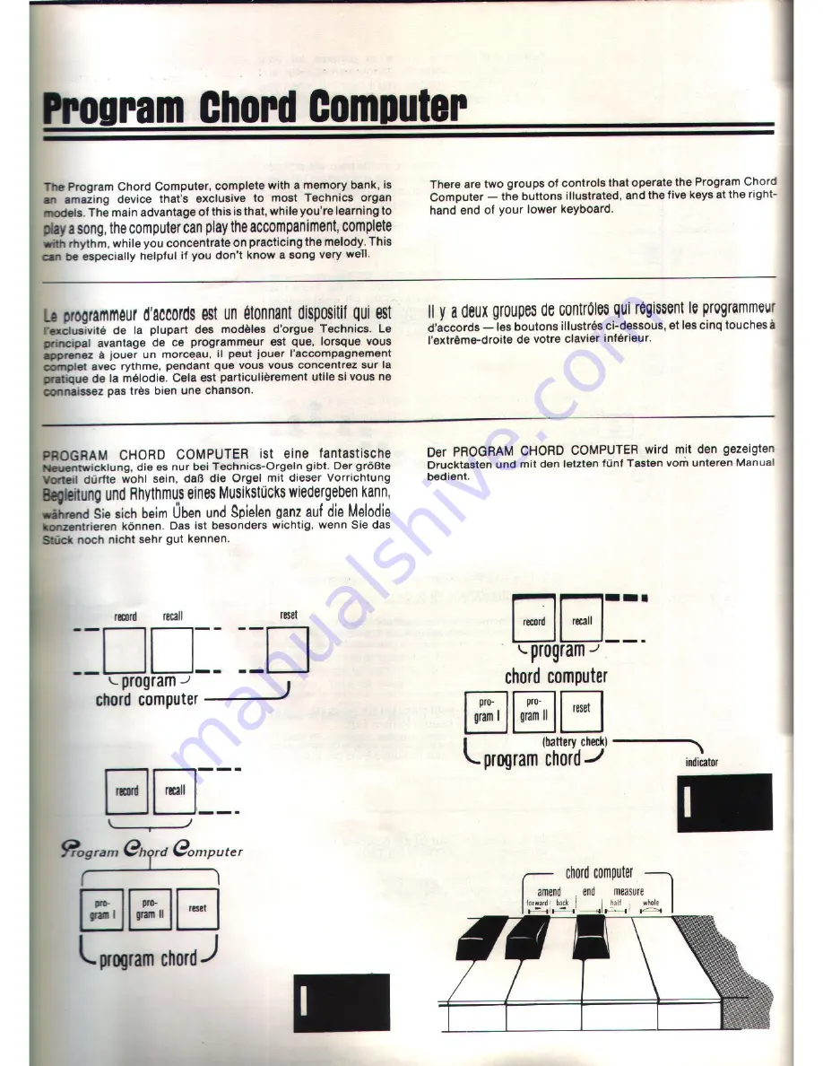 Technics U30 User Manual Download Page 58