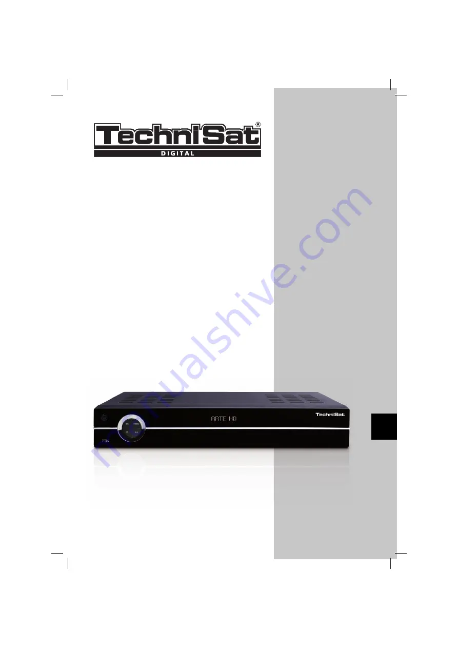 TechniSat DigiCorder HD series Short Instructions Download Page 255