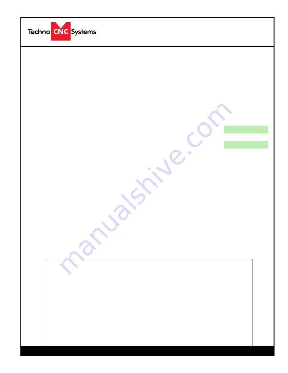 Techno CNC Systems HD II Tabletop Скачать руководство пользователя страница 19