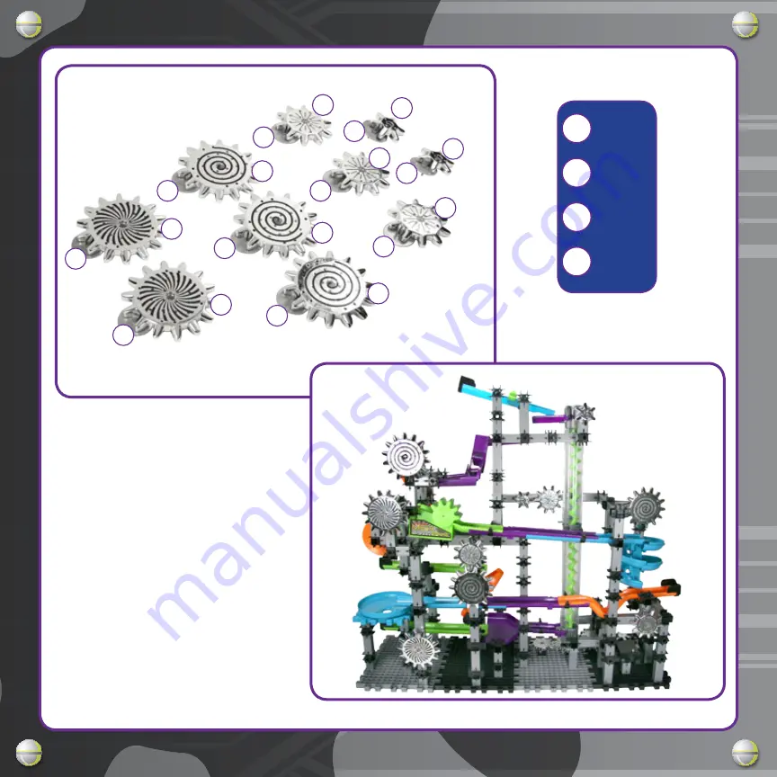 Techno Gears Marble Mania Mega Instruction Manual Download Page 44