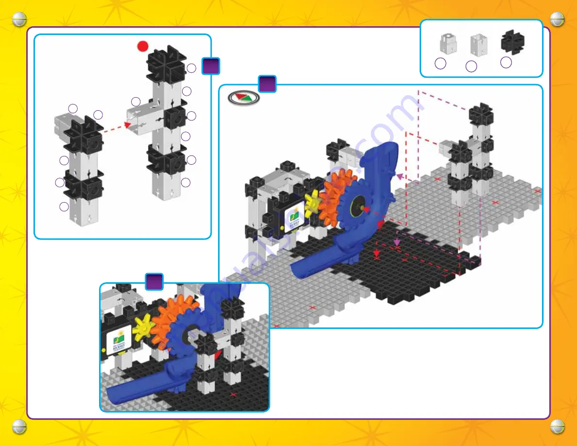 Techno Gears Marble Mania Mine Shaft Instruction Manual Download Page 13