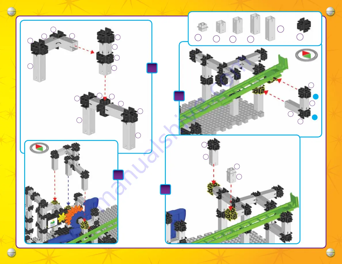 Techno Gears Marble Mania Mine Shaft Instruction Manual Download Page 21