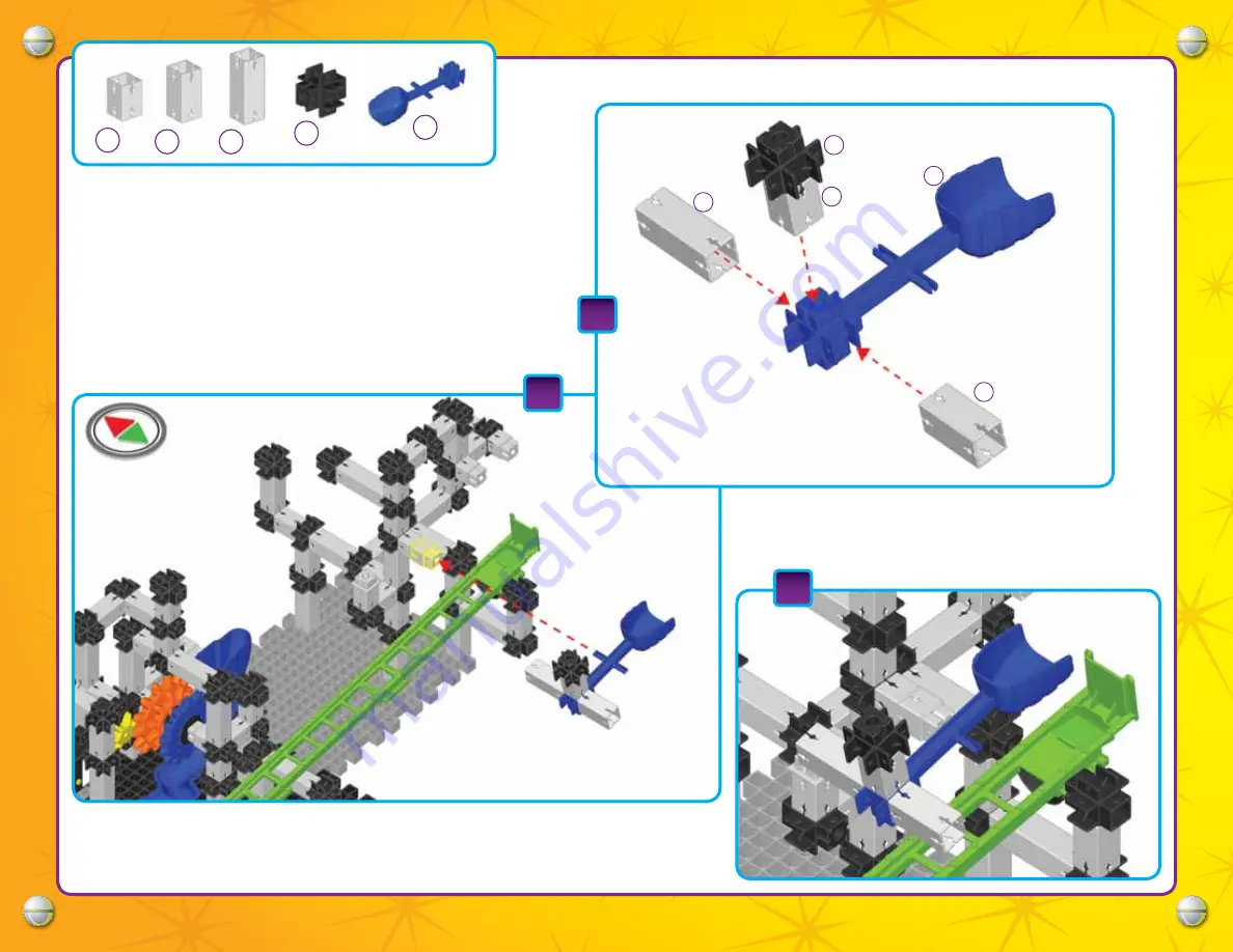 Techno Gears Marble Mania Mine Shaft Instruction Manual Download Page 24