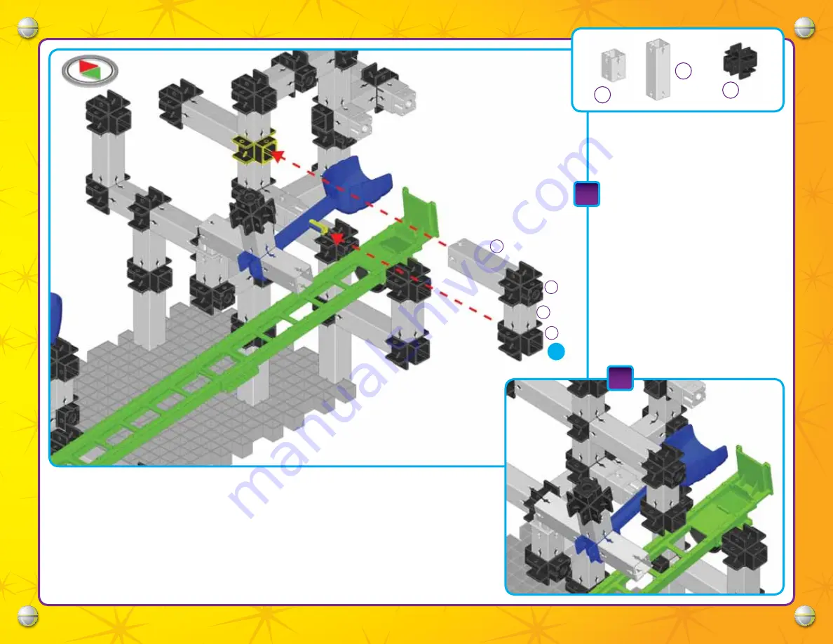 Techno Gears Marble Mania Mine Shaft Instruction Manual Download Page 25