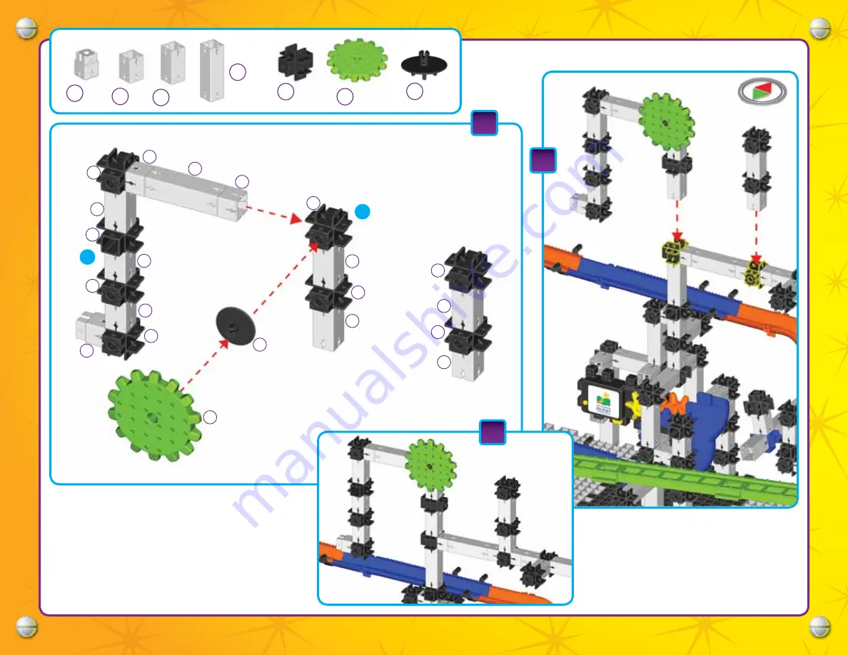 Techno Gears Marble Mania Mine Shaft Instruction Manual Download Page 32