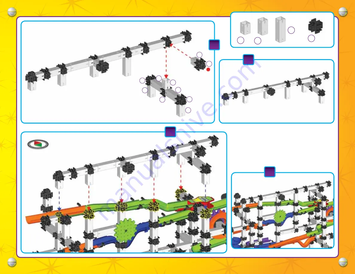 Techno Gears Marble Mania Mine Shaft Instruction Manual Download Page 45