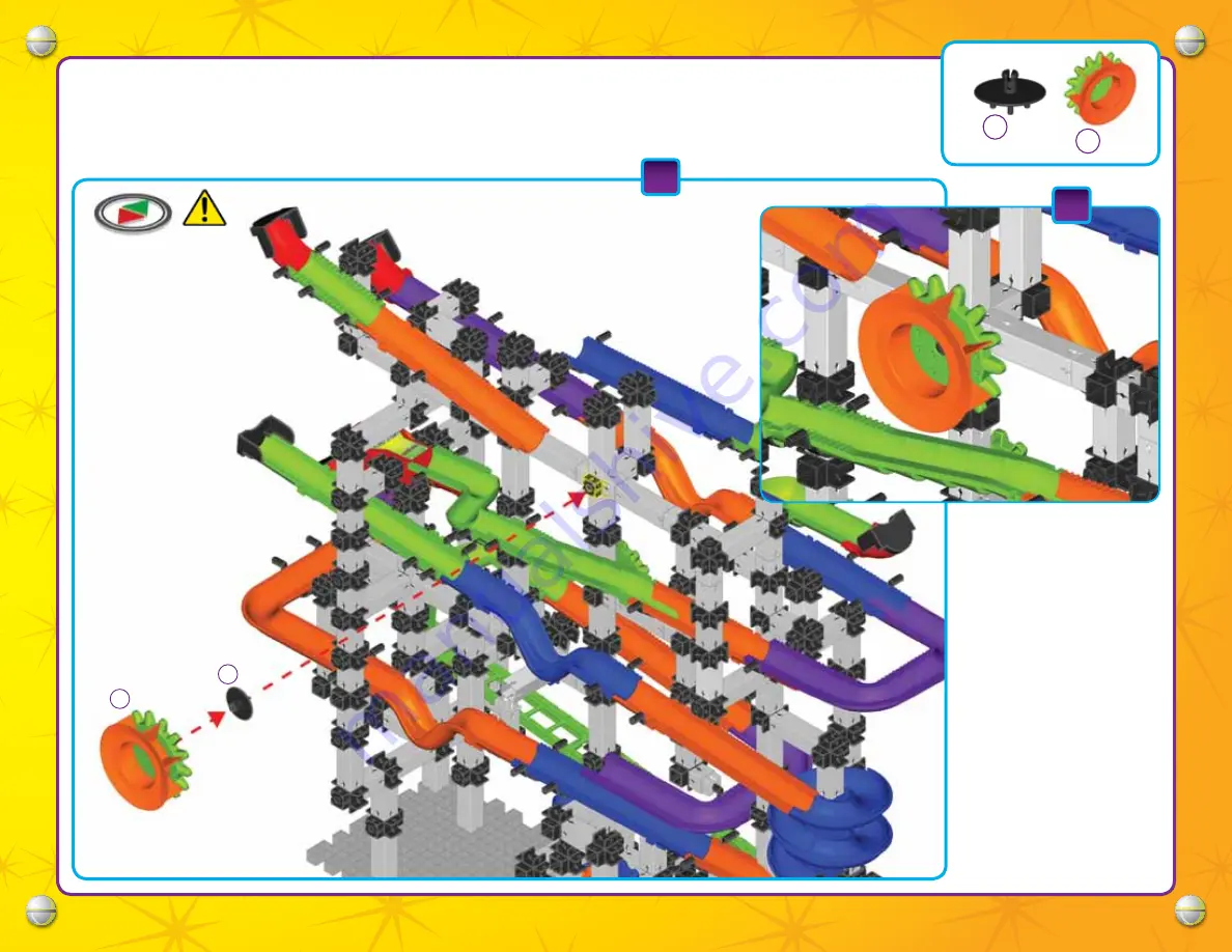 Techno Gears Marble Mania Mine Shaft Instruction Manual Download Page 55