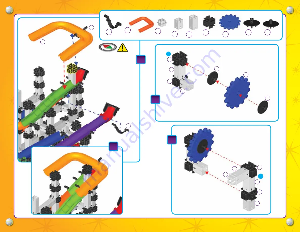 Techno Gears Marble Mania Mine Shaft Instruction Manual Download Page 60