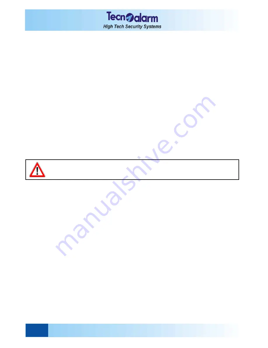 Technoalarm TP4-20 User Manual Download Page 12