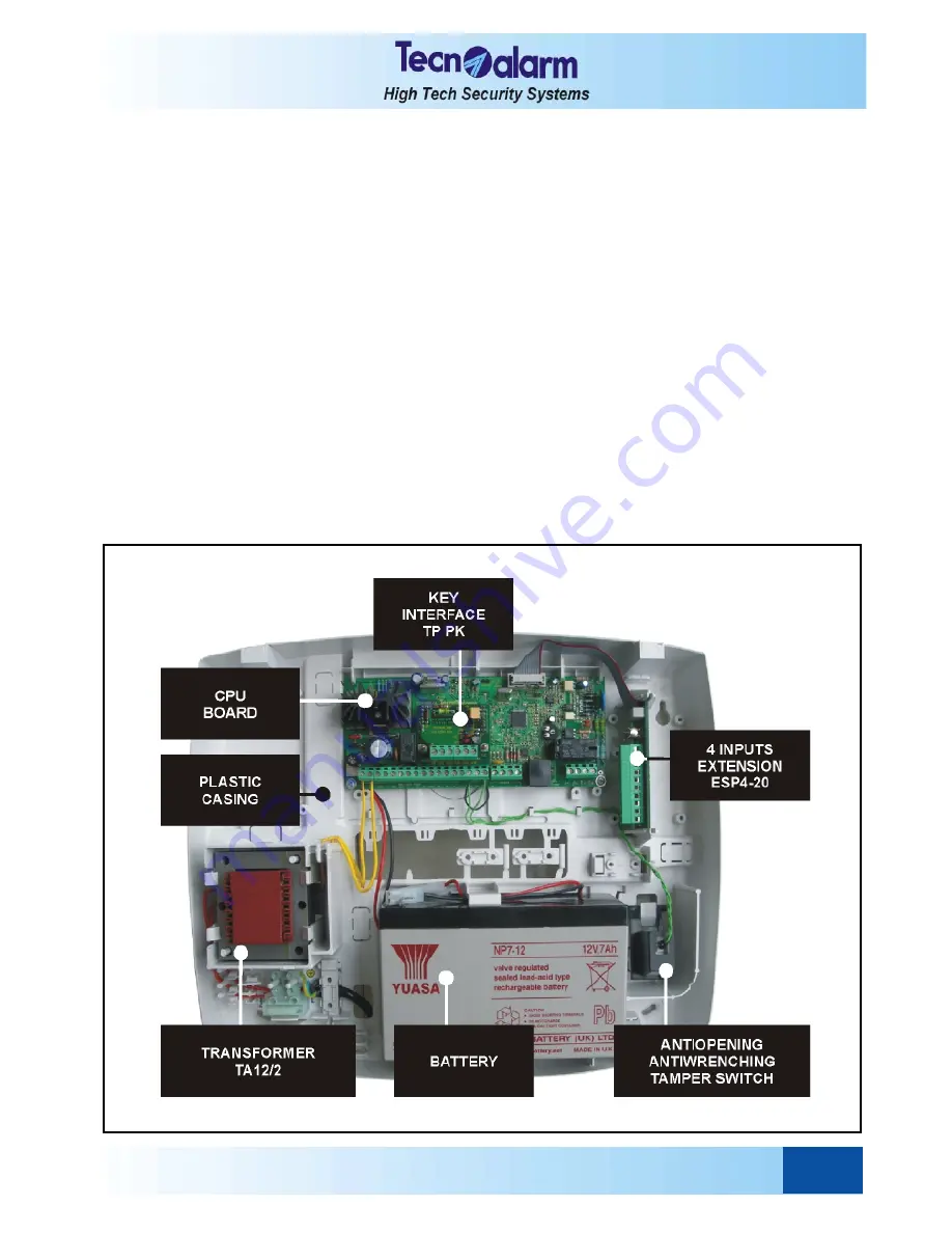 Technoalarm TP4-20 User Manual Download Page 13