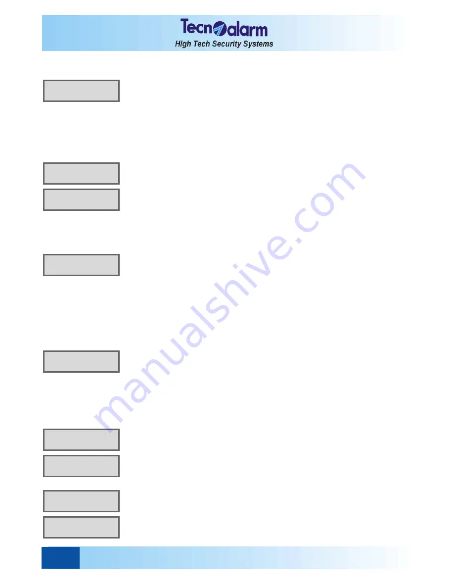 Technoalarm TP4-20 User Manual Download Page 30