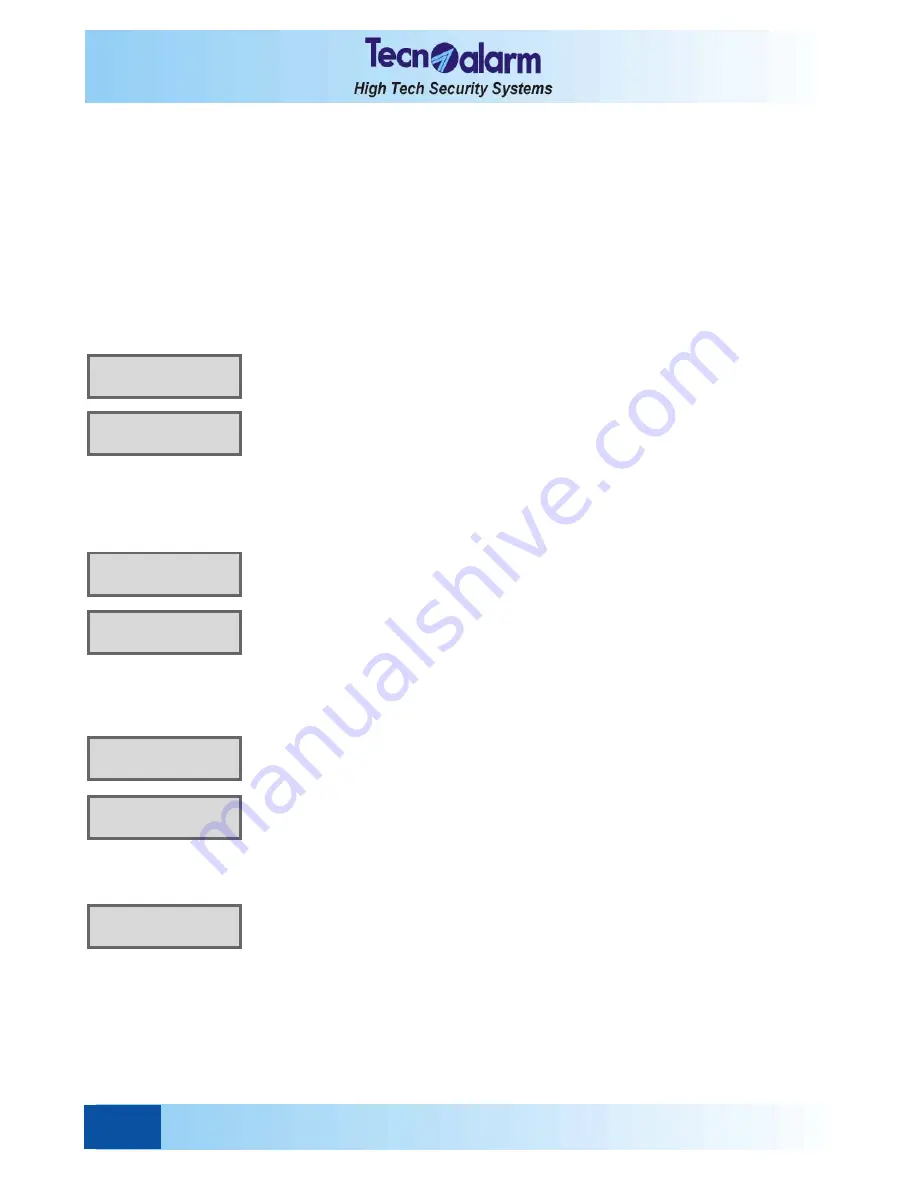 Technoalarm TP4-20 User Manual Download Page 36