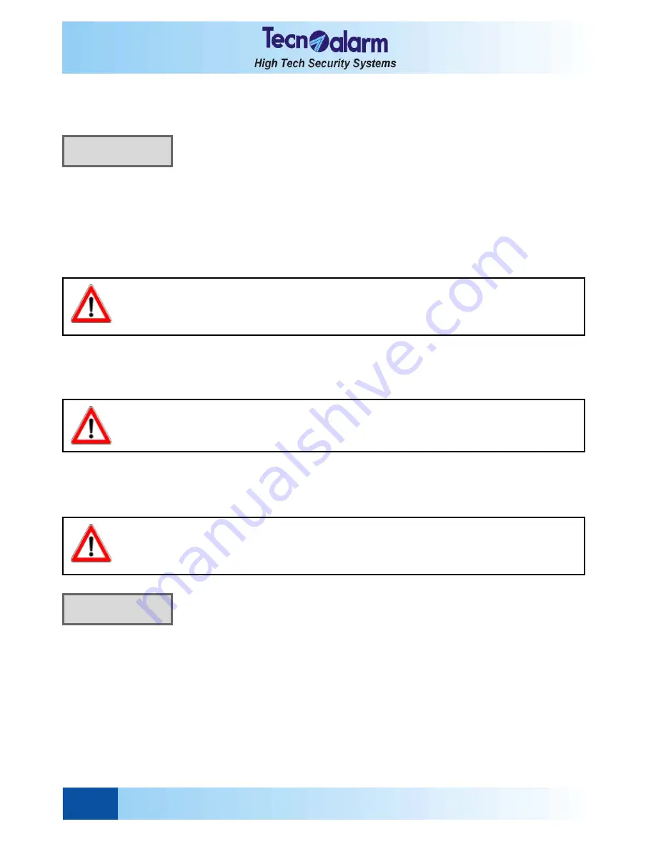 Technoalarm TP4-20 User Manual Download Page 52