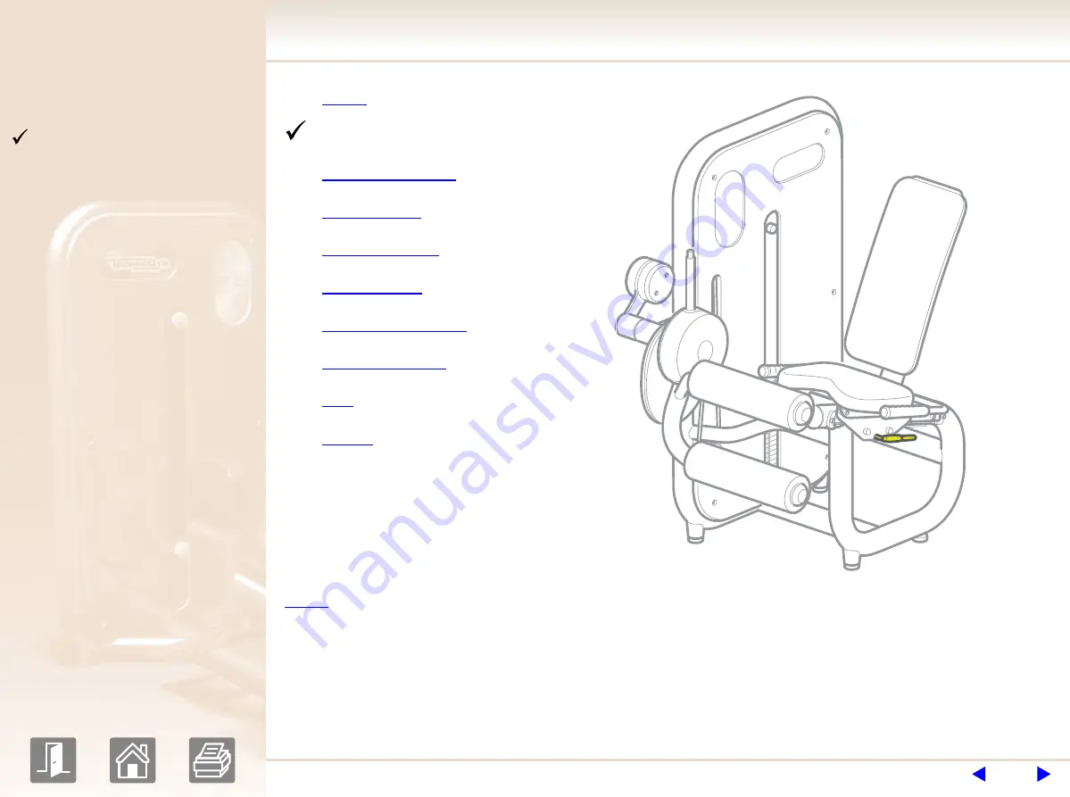 Technogym element leg curl User Manual Download Page 4