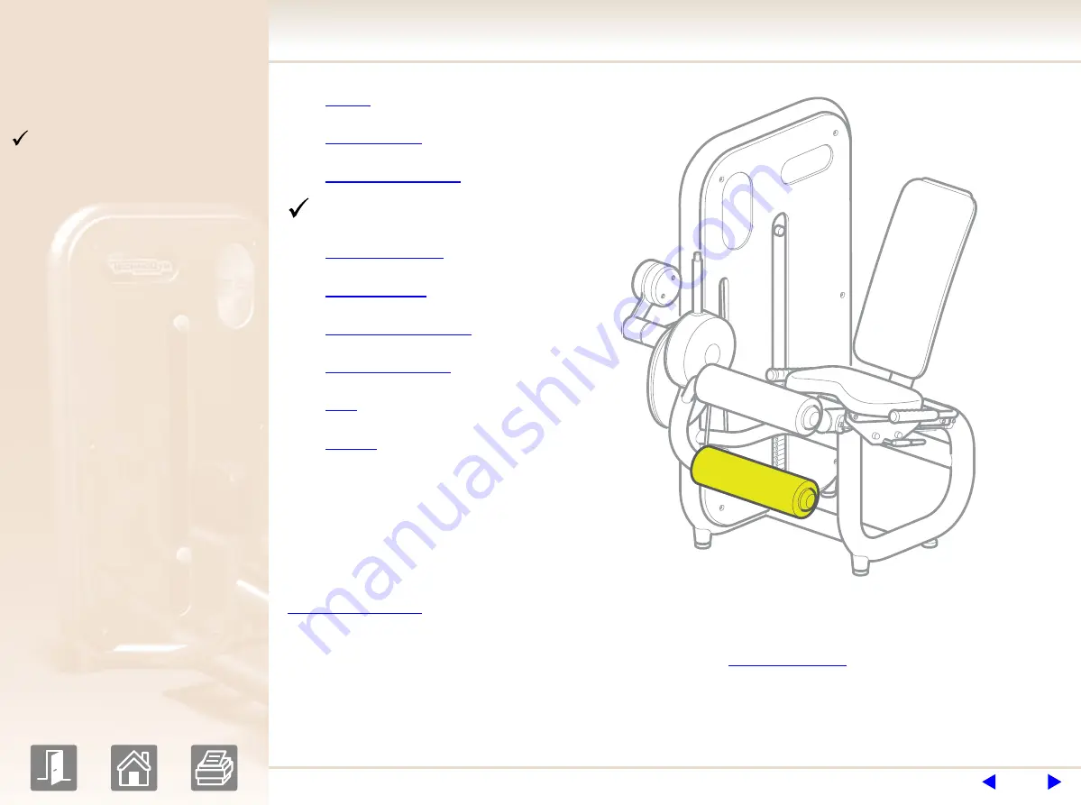 Technogym element leg curl User Manual Download Page 6