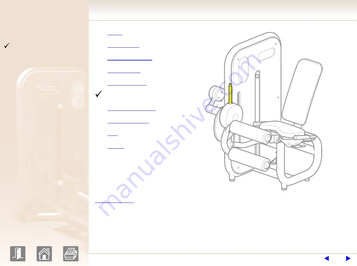 Technogym element leg curl User Manual Download Page 8