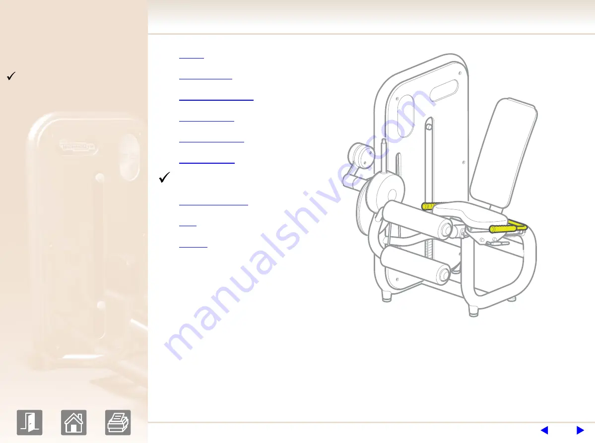 Technogym element leg curl User Manual Download Page 9