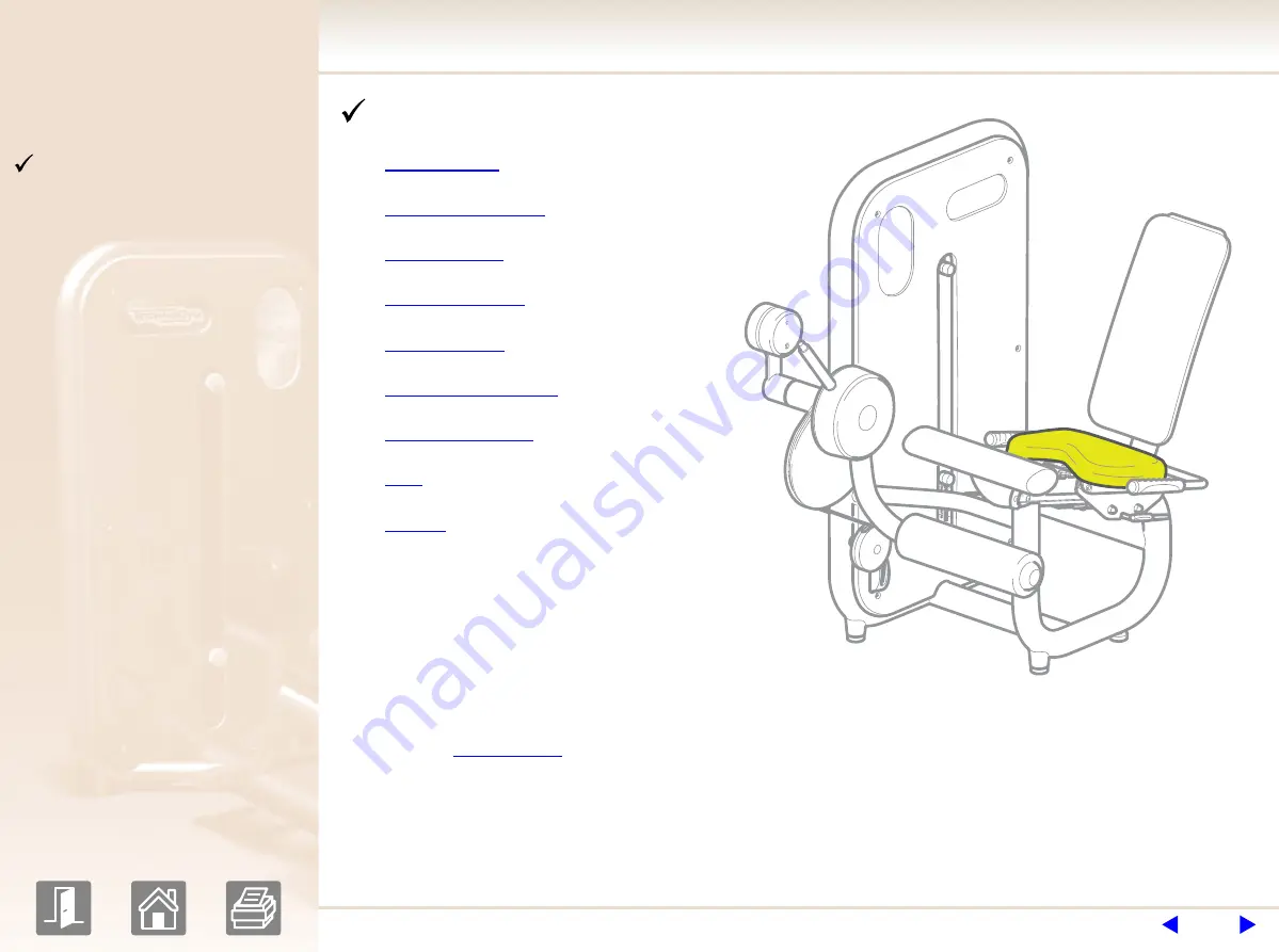 Technogym element leg extension Скачать руководство пользователя страница 3