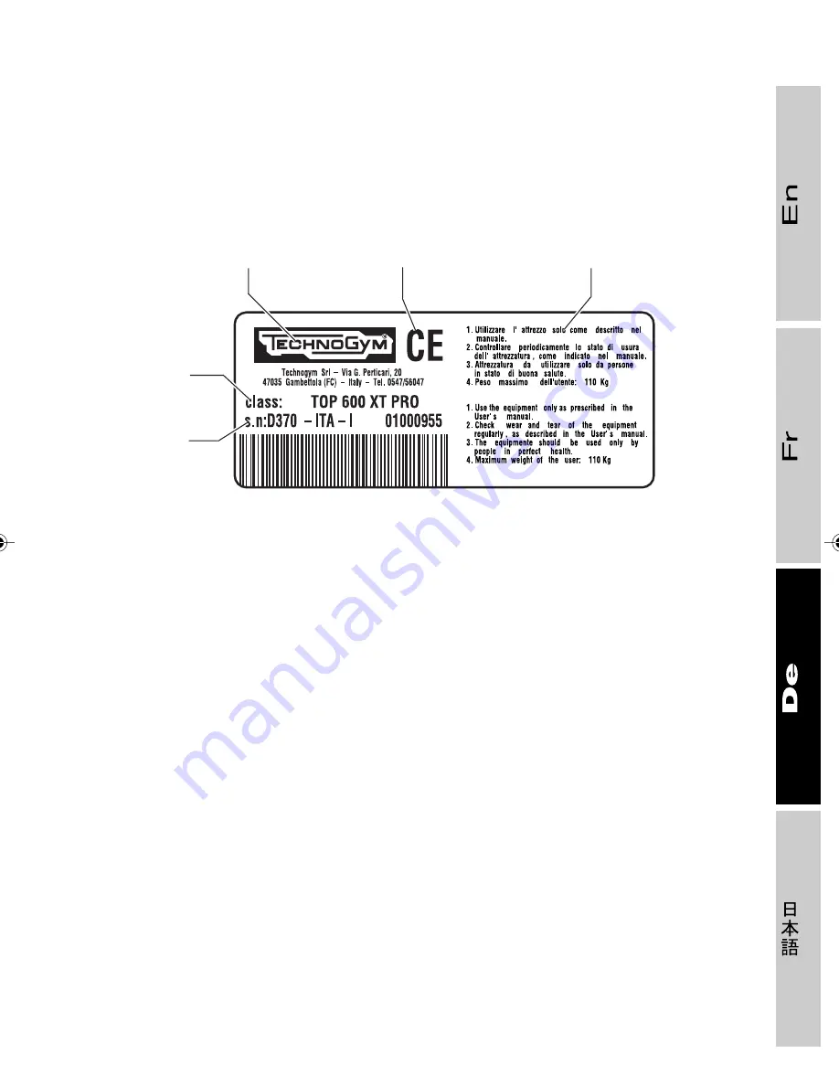 Technogym ROTEX 600 XT PRO User Manual Download Page 139