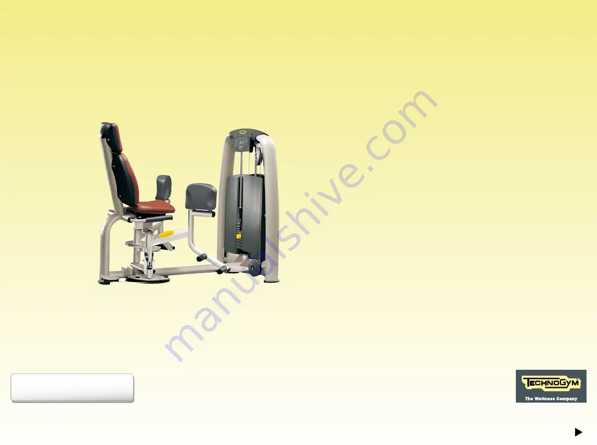 Technogym Selection Adductor User Manual Download Page 1