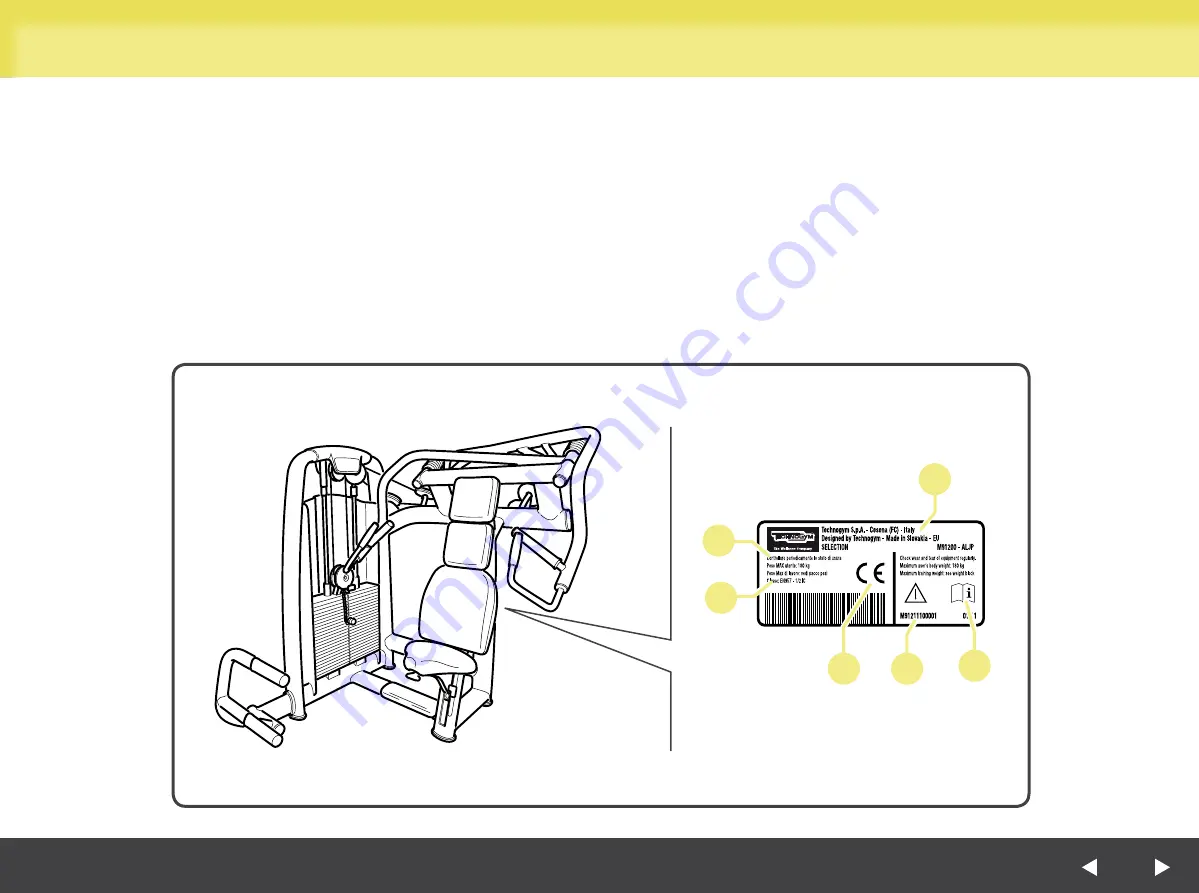 Technogym Selection Chest Incline Скачать руководство пользователя страница 3