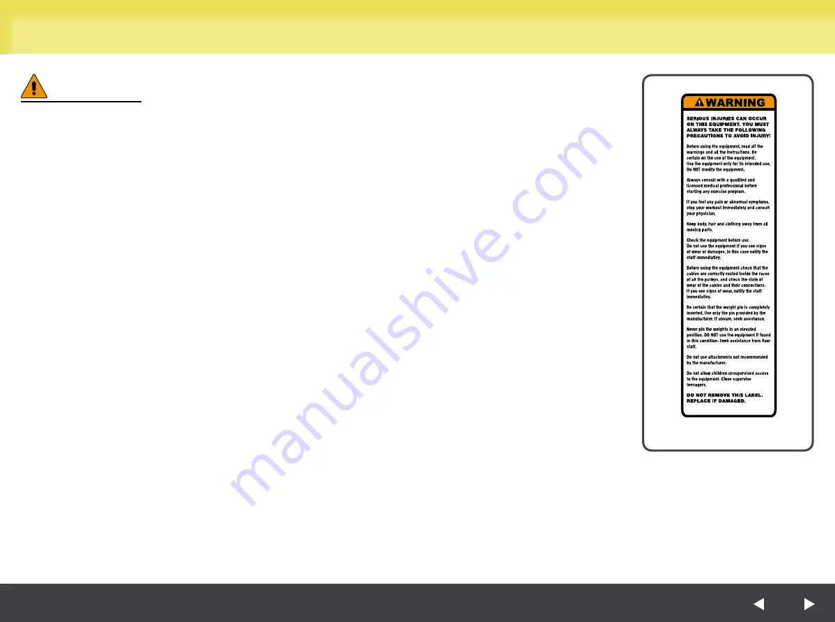 Technogym Selection Chest Incline User Manual Download Page 7