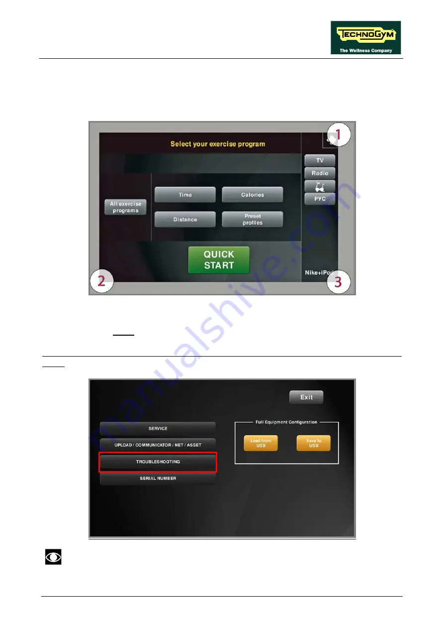 Technogym SYNCHRO Excite + Service And Maintenance Manual Download Page 63