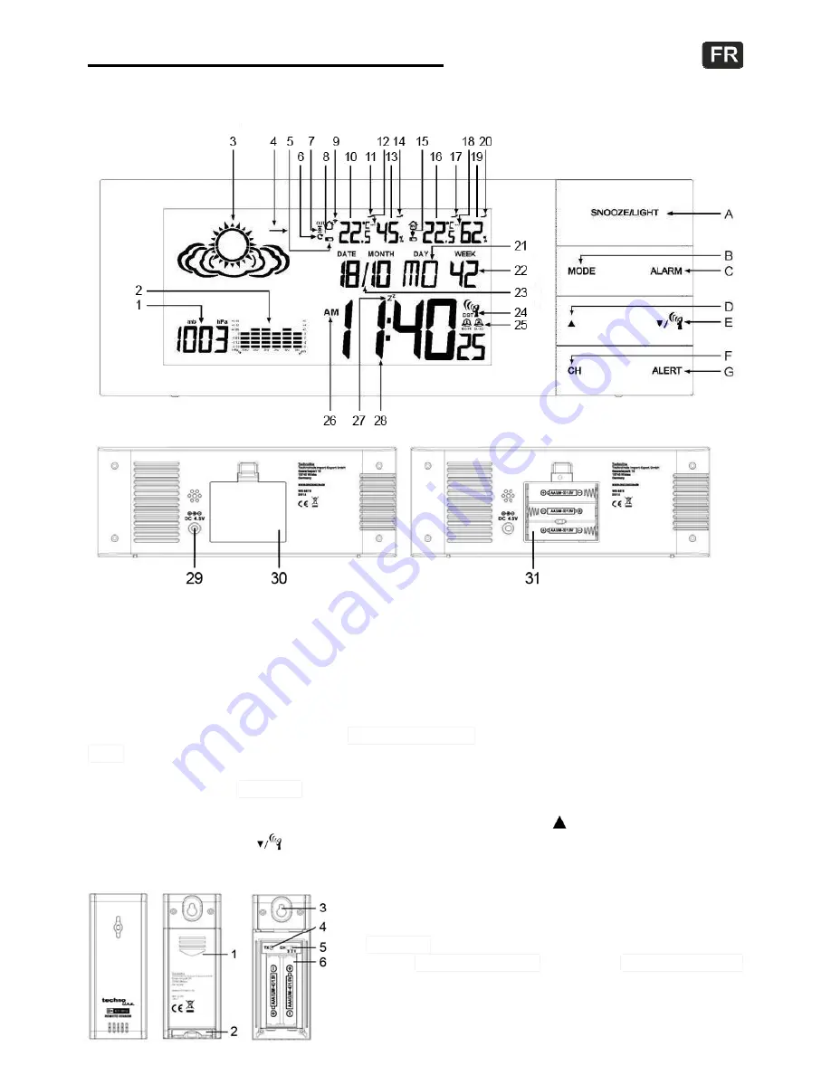 Technoline WS 6870 Скачать руководство пользователя страница 14