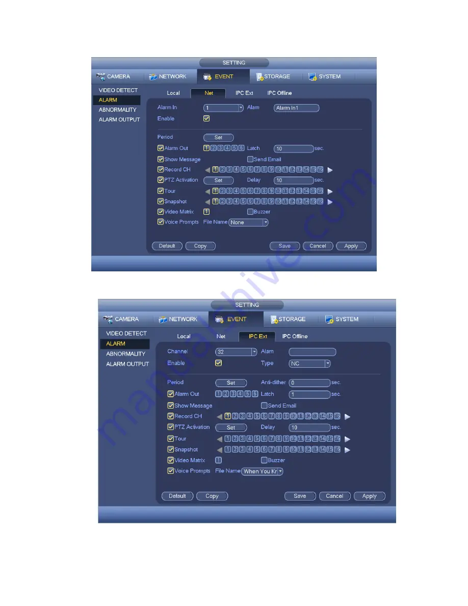 Techpro HYBDVR-FEO8 User Manual Download Page 127