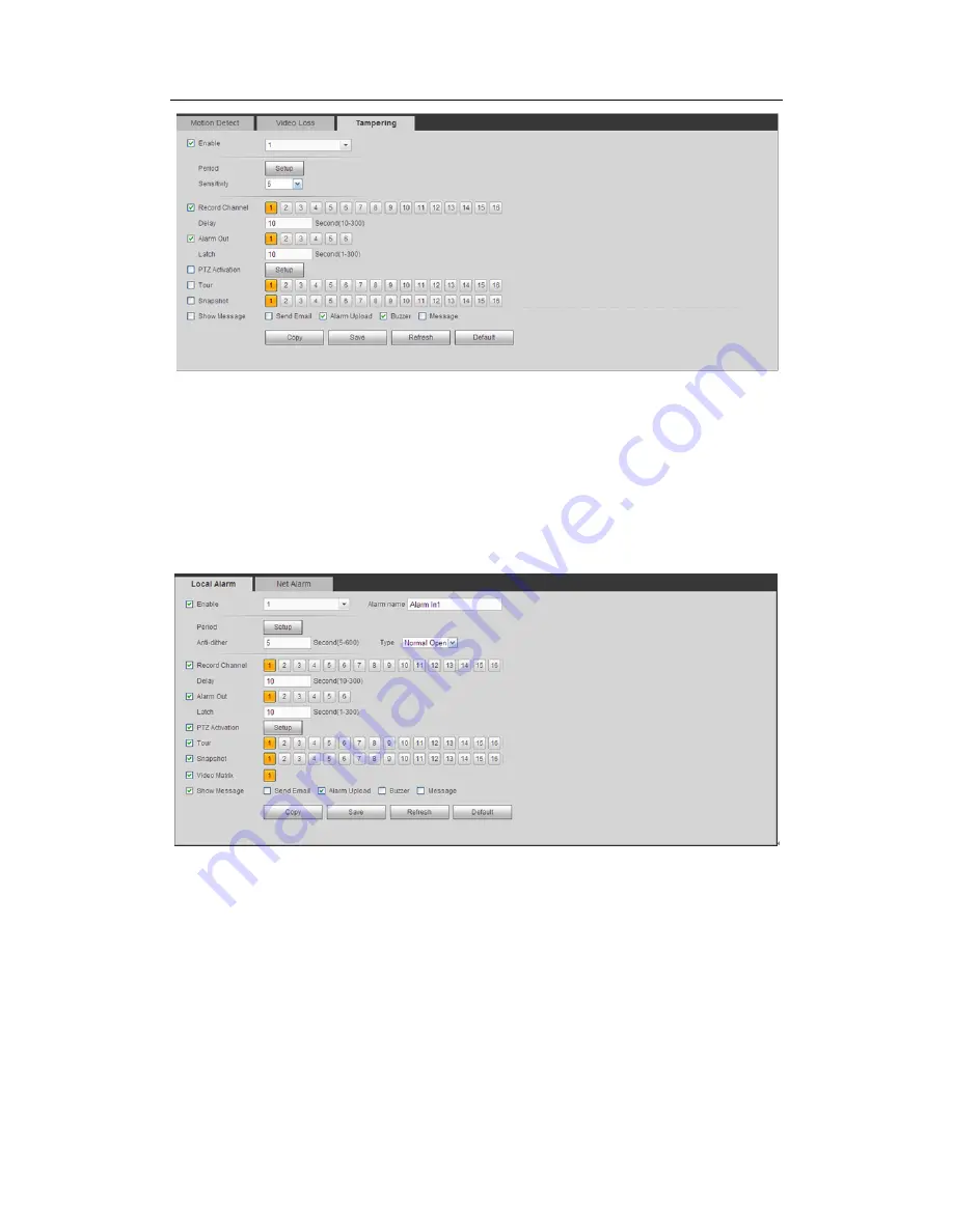 Techpro TRIDVR-EL16-DH User Manual Download Page 184