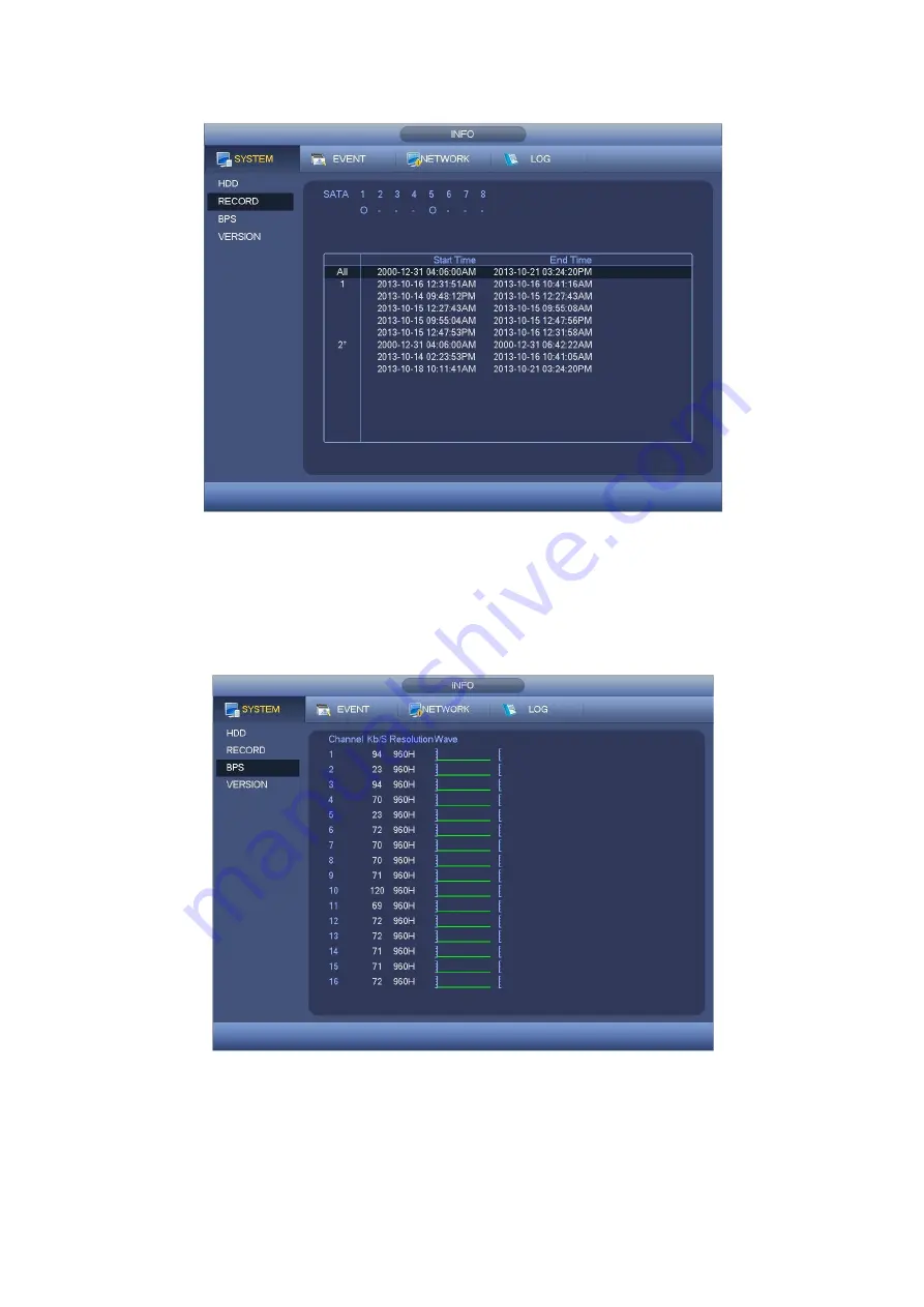 Techpro TRIDVR-EL8C User Manual Download Page 66