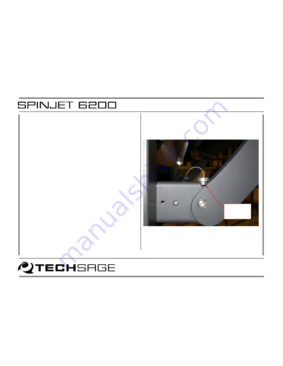 Techsage Spinjet 6200 Operator'S Manual Download Page 11