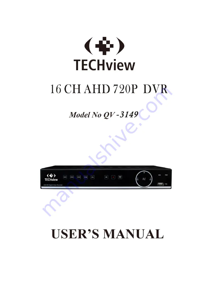 TECHVIEW QV-3149 Скачать руководство пользователя страница 1