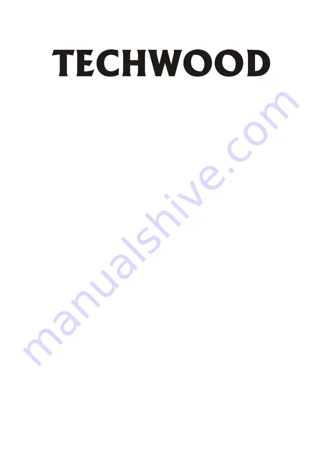 TECHWOOD 1001296 Instruction Booklet Download Page 1