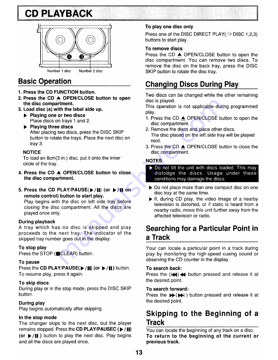 TECHWOOD PL57 Owner'S Manual Download Page 13