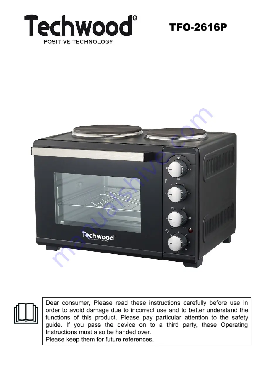 TECHWOOD TFO-2616P Instruction Manual Download Page 1