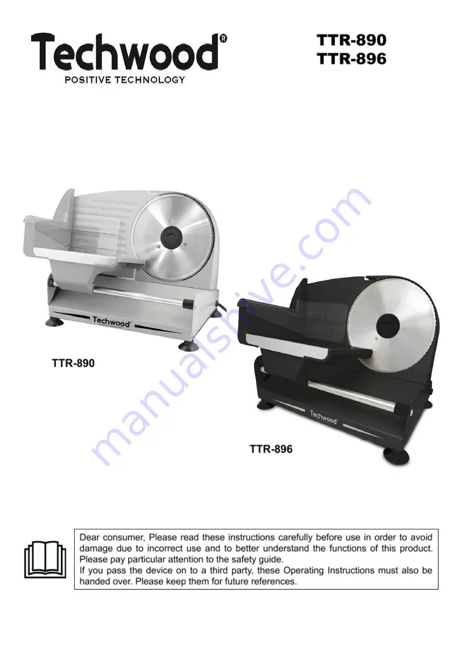 TECHWOOD TTR-890 Instruction Manual Download Page 1