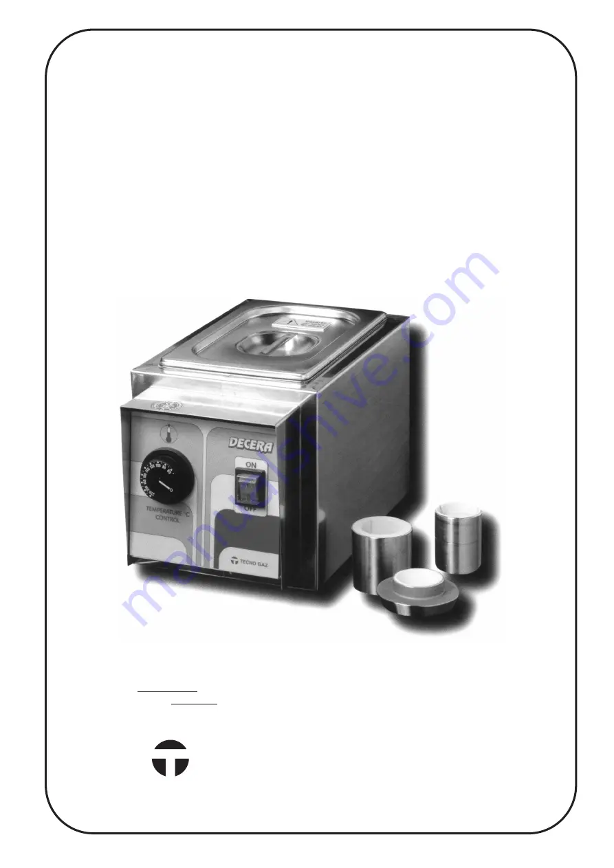 Tecno-gaz DECERA Instruction Manual Download Page 1