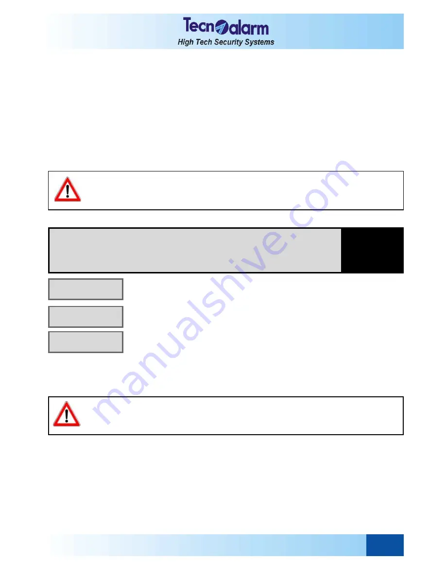 Tecnoalarm TP16-256 Скачать руководство пользователя страница 163