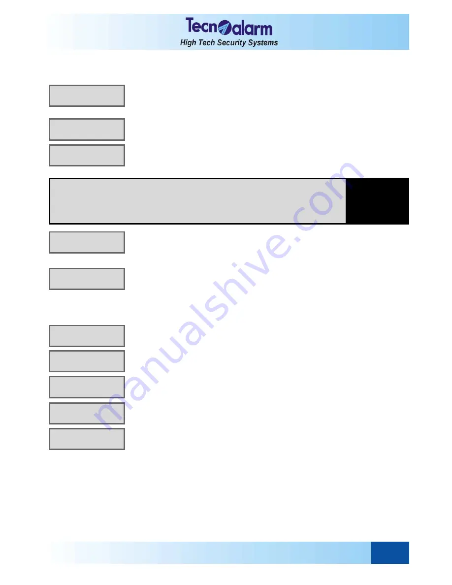 Tecnoalarm TP16-256 Installer Manual Download Page 165